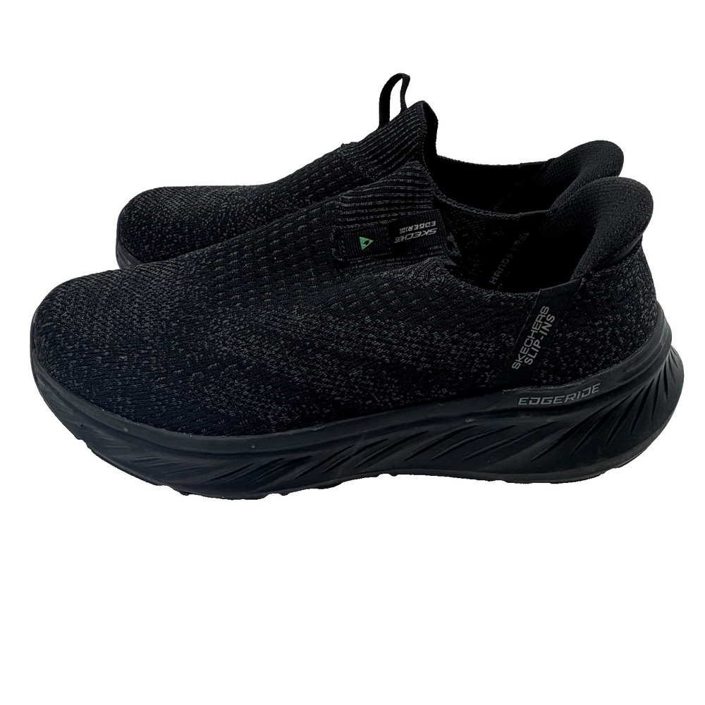 Skechers Shoes Men's Sz 10 Black Slip-Ins Edgeride-Commissioner Sneaker 232839